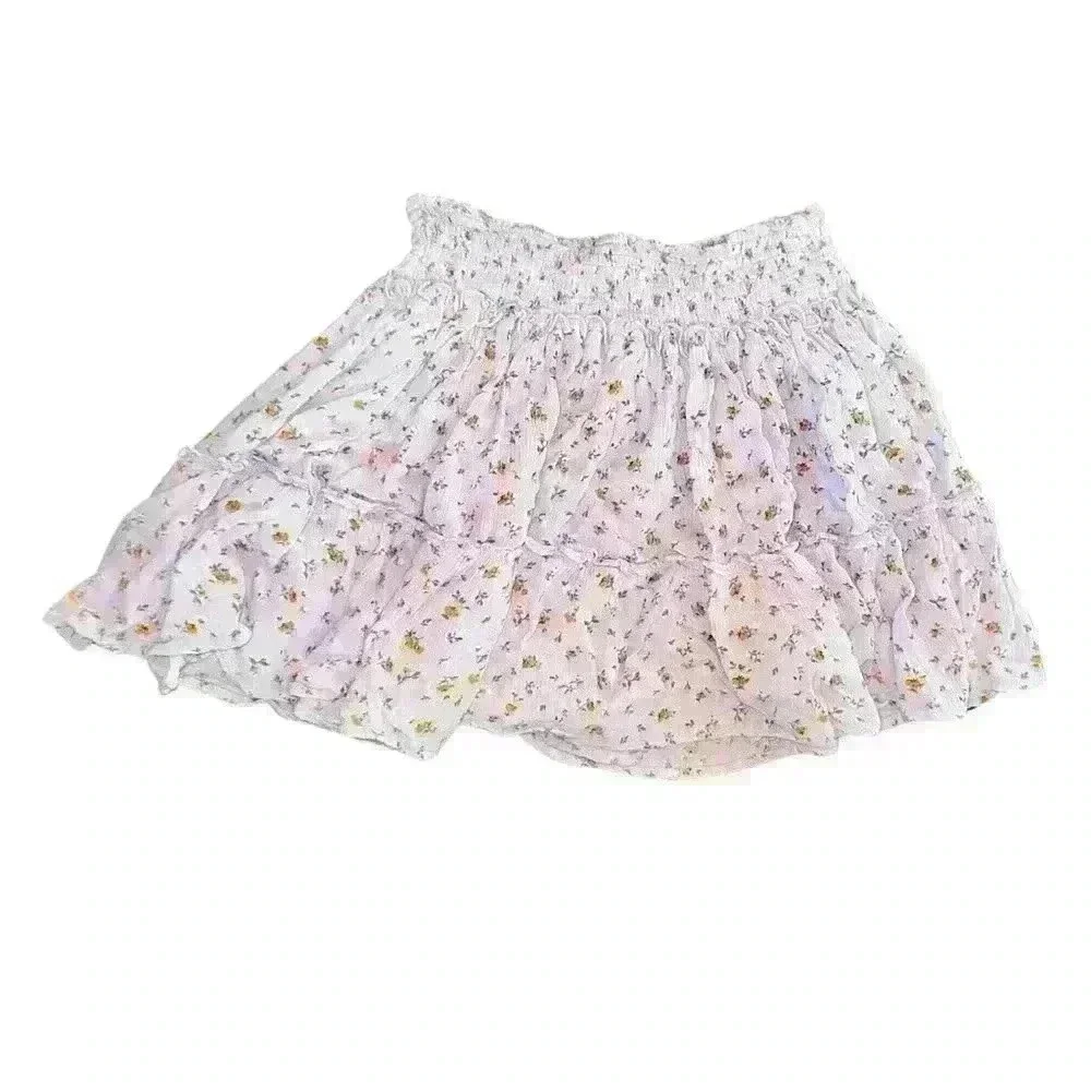 Active USA Floral Ruffle Skirt – Light blue, Size M